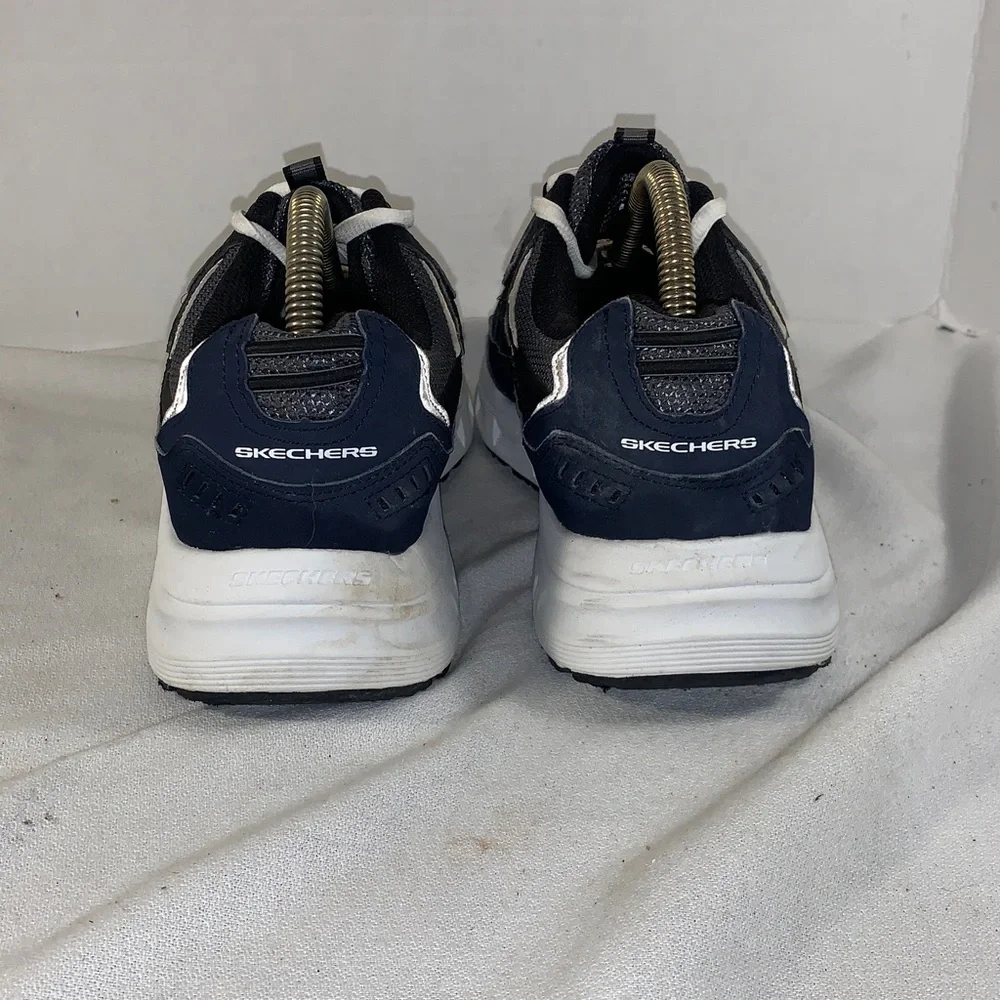 Skechers Mens Stamina Cutback Dark Blue/White Athletic Shoes